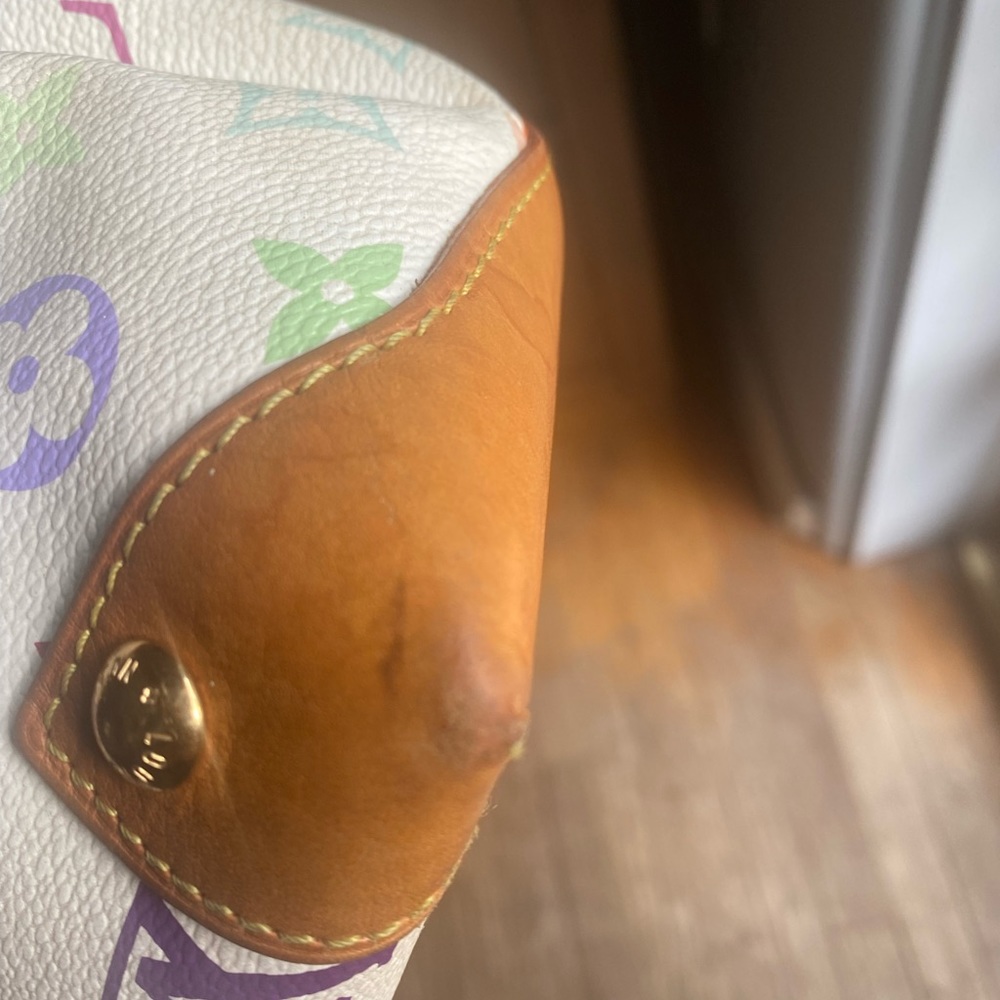 Auth Louis Vuitton Audra tote white monogram handbag - Picture 4 of 13